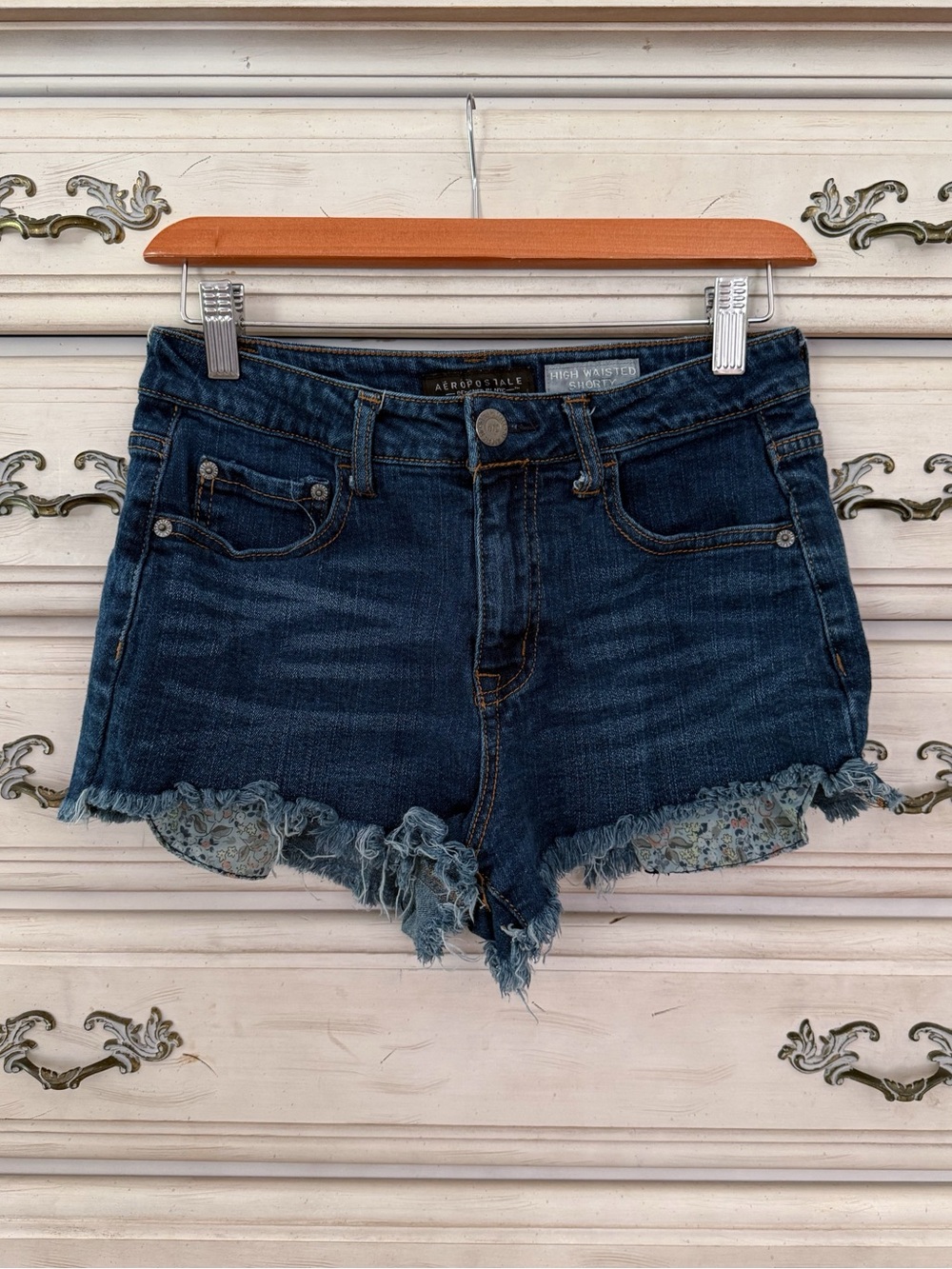 Aeropostale Dark Wash Denim Shorts